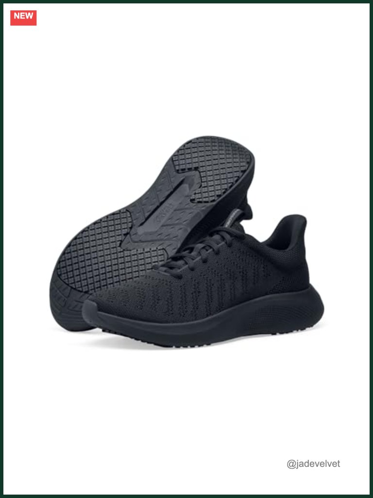 Slip-Resistant Work Sneakers Lightweight Non-Slip Knit